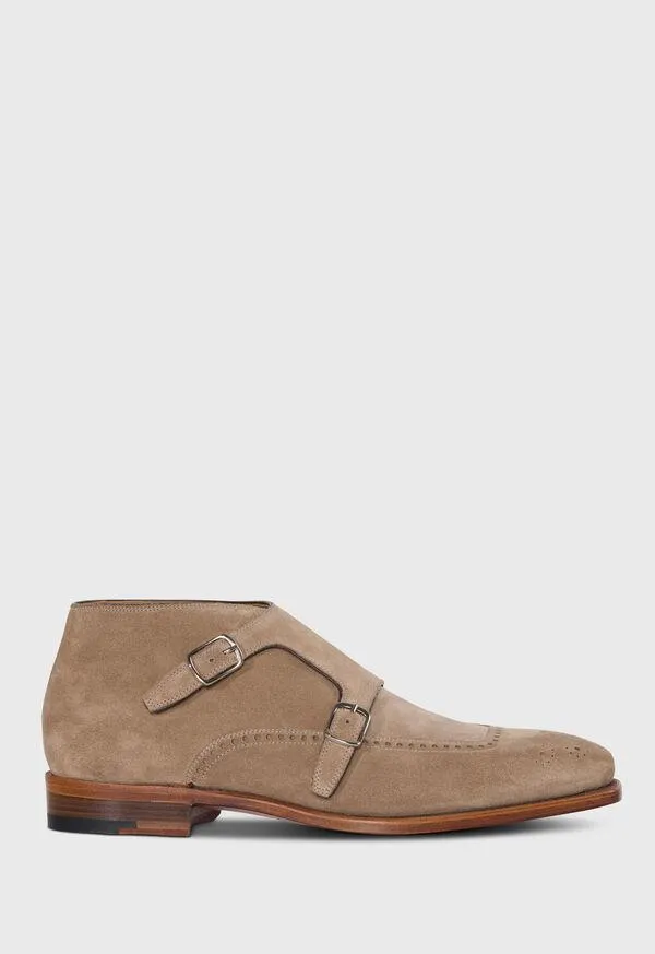 Sullivan Suede Double Monk Boot