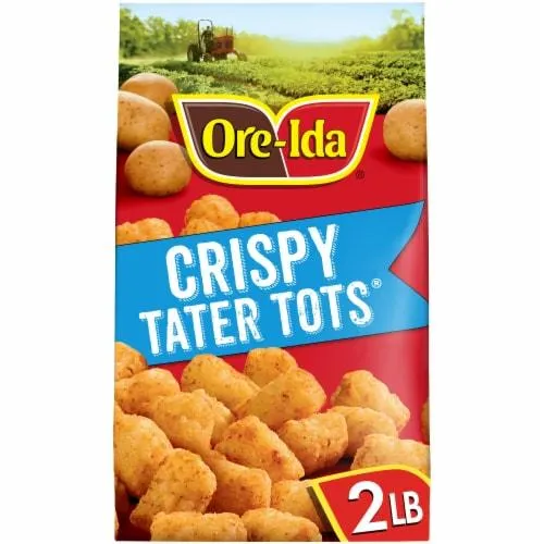 Ore-Ida Crispy Tater Tots Seasoned Shredded Frozen Potatoes
