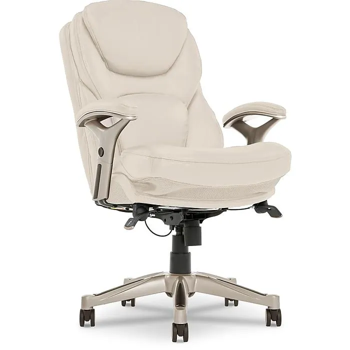 Serta Claremont Ergonomic Faux Leather Swivel Executive Chair with Back in Motion Technology,