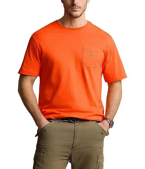 Big & Tall Classic Fit Jersey Pocket Crewneck T-Shirt