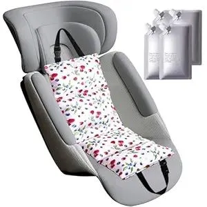 NCVI Car Seat Cooling Pad, Baby Stroller Cooling Pad - Insulated Cushion with Ice Pack for Heat, Multifunctional Cooler for Kids, Adults and Pets, Comfortable & Durable Summer Seat Liner Cooling Cover