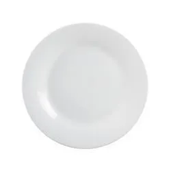 Ultra by Gibson Home Classic Round 7" White Opal Glass Dessert Plate