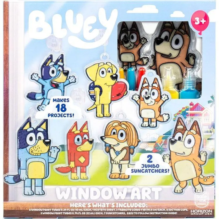 Bluey Window Art