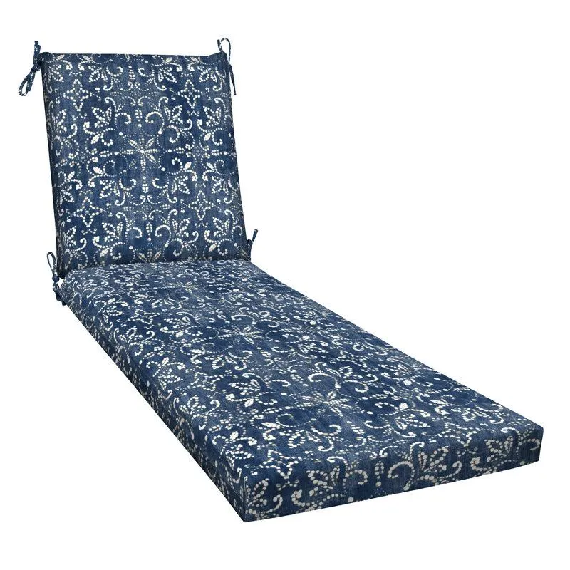 Meridian Outdoor Chaise Lounge Cushion – Weather-Resistant, Reversible, Plush Comfort