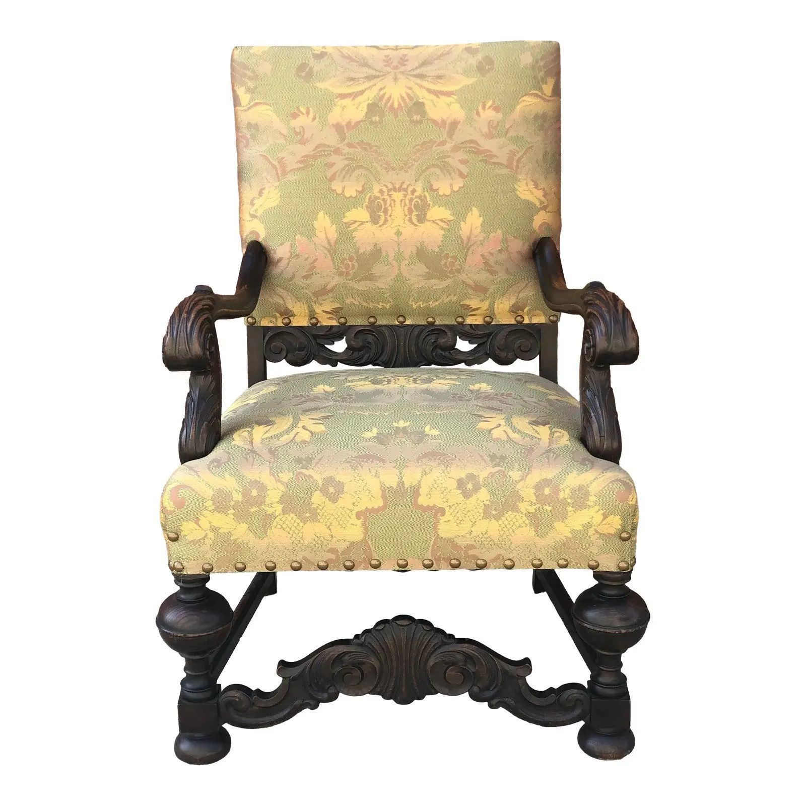 18th Century William & Mary Style Carved Chair