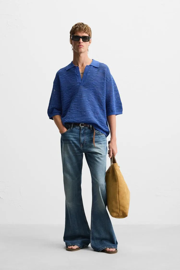 KNIT LACÉ POLO SHIRT