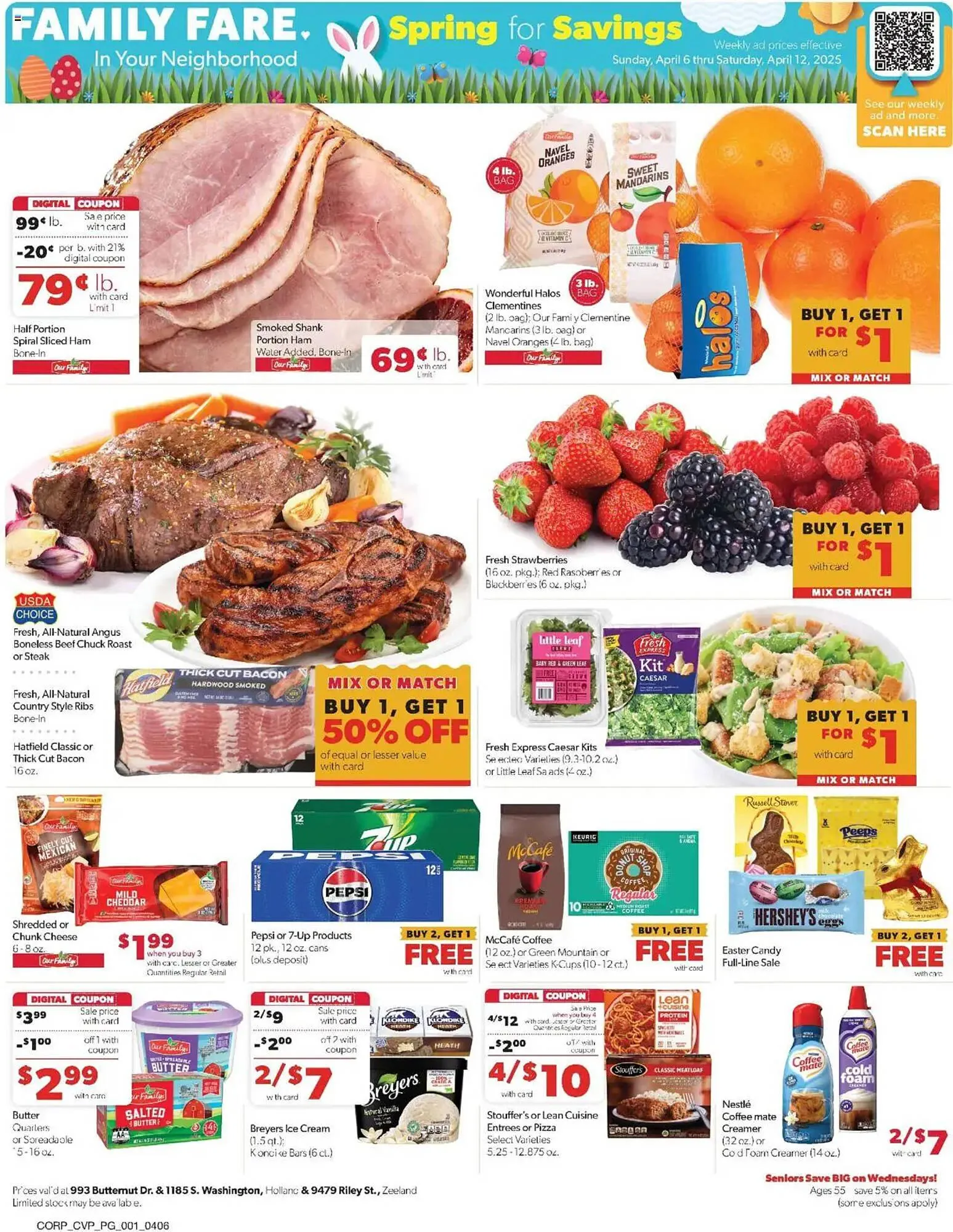Weekly ad Family Fare Weekly Ad from April 6 to April 12 2025 - Page 1