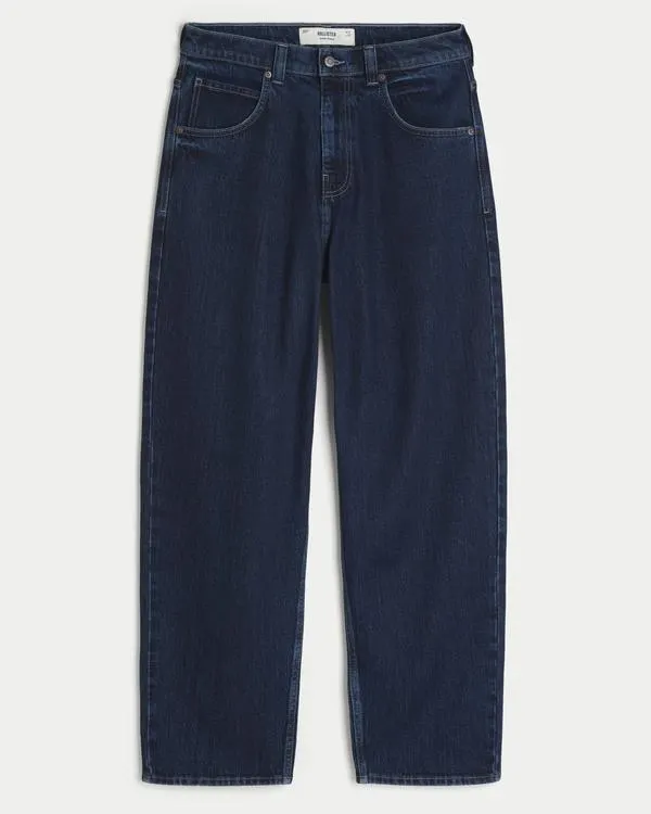 Dark Wash Skater Baggy Jeans