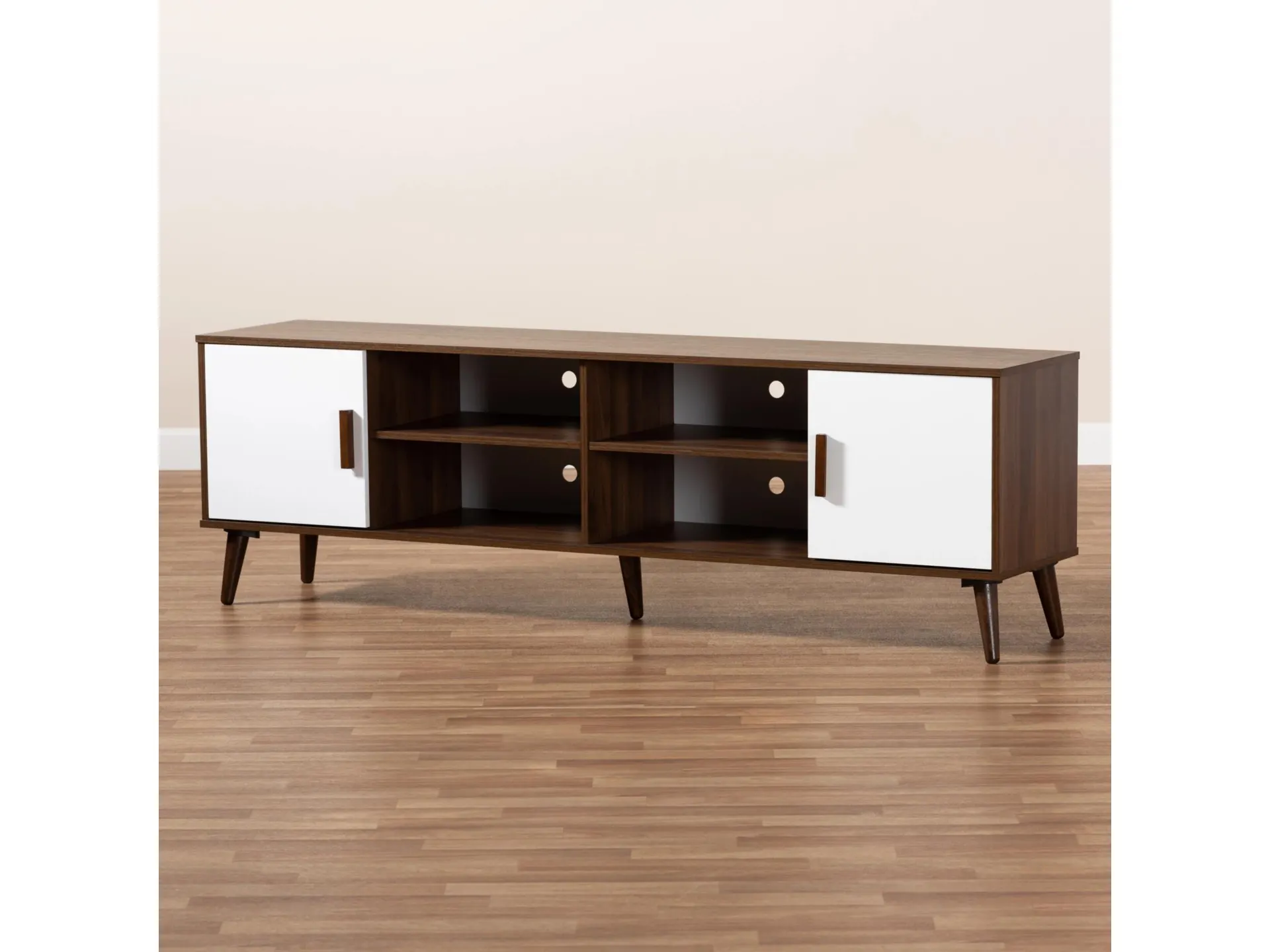 Quinn Two-Toned Wood 70'' TV Stand