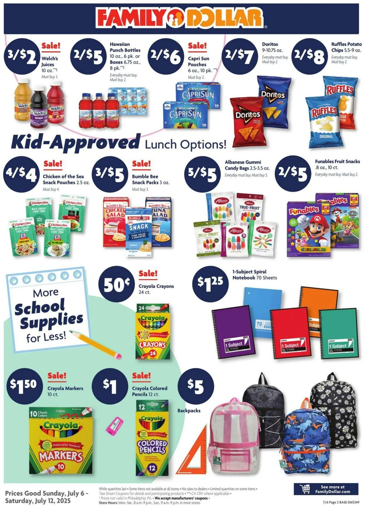 Catálogo de Family Dollar Current weekly ad 6 de julio al 12 de julio 2025 - Página 2