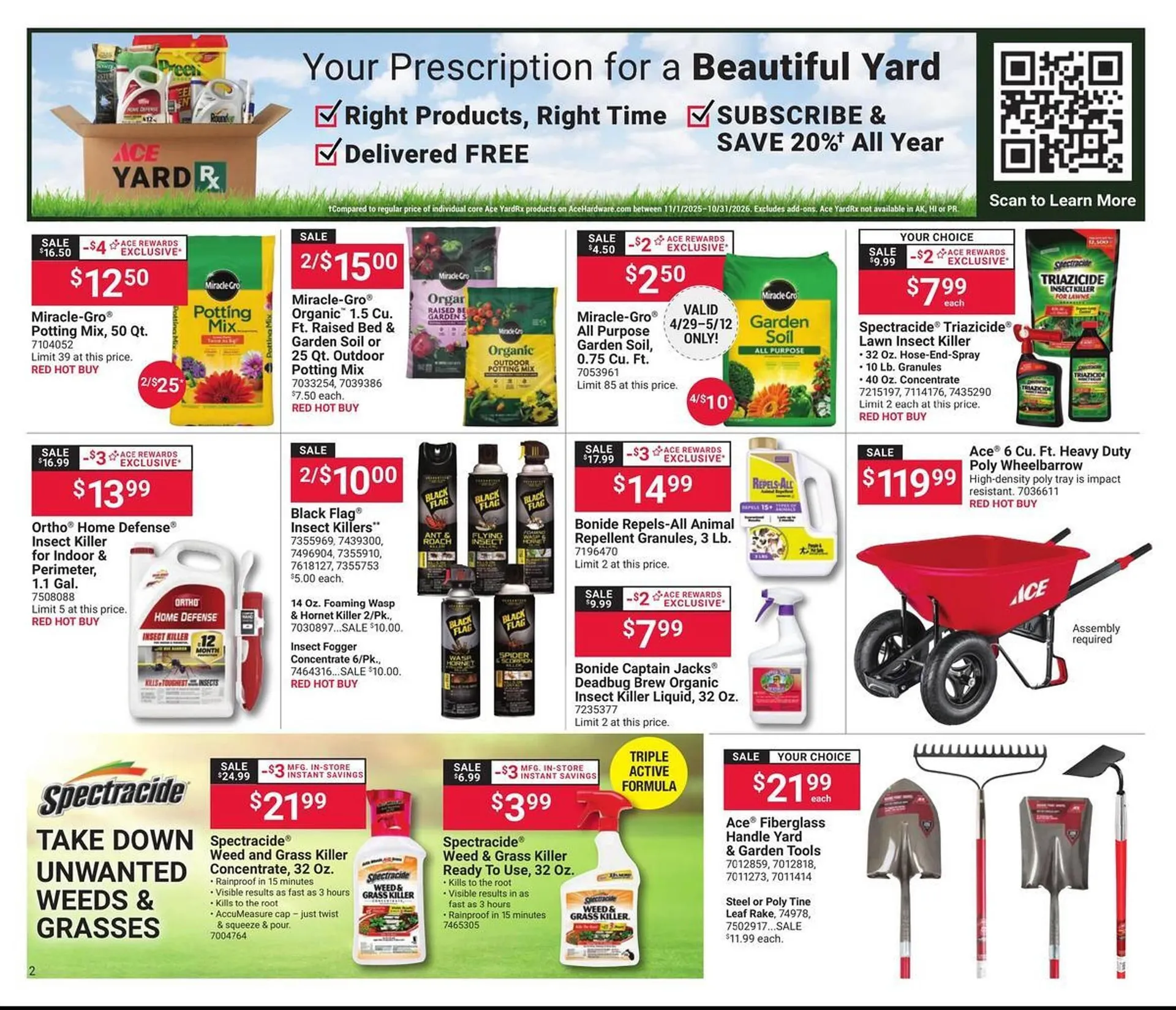 Weekly ad Ace Hardware flyer from April 29 to May 31 2026 - Page 2