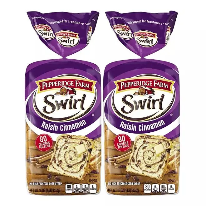 Pepperidge Farm Swirl Raisin Cinnamon Bread (16 oz., 2 pk.)