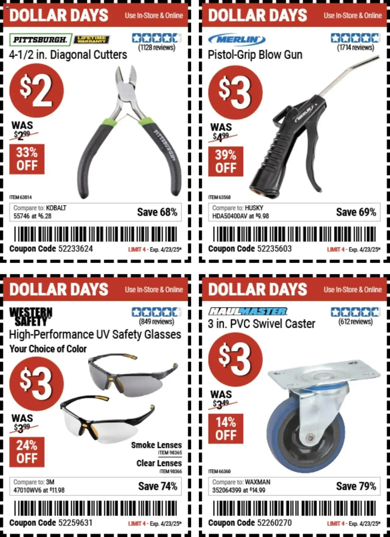 Weekly ad Harbor Freight Dollar Days from April 10 to April 23 2025 - Page 3