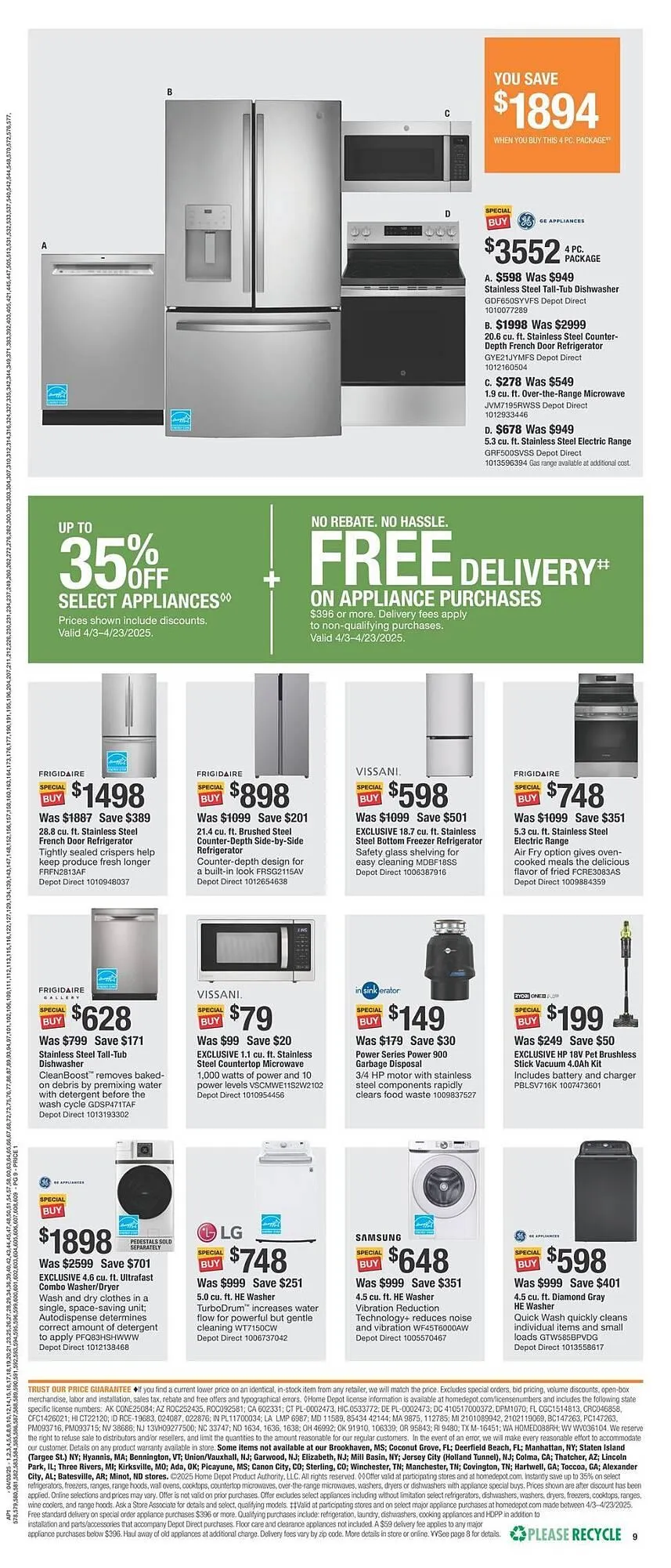 Weekly ad The Home Depot Weekly Ad from March 31 to April 7 2025 - Page 9