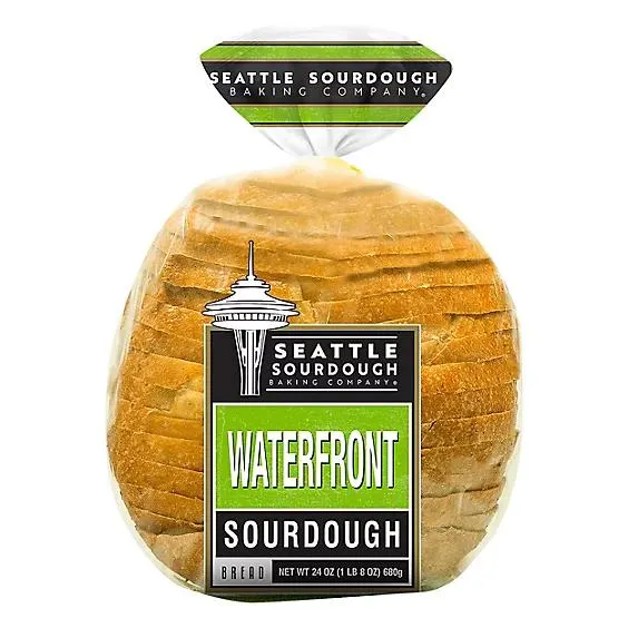 Seattle Sourdough Baking Company Bread Sliced Round Waterfront Sourdough - 24 Oz