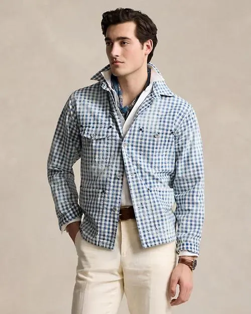 Indigo Plaid Overshirt