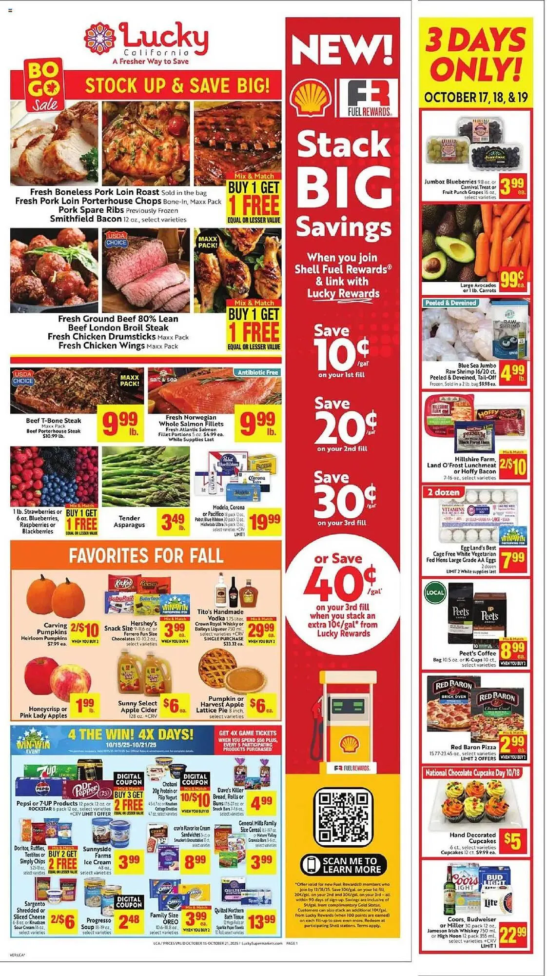 Weekly ad Lucky Supermarkets weekly ad from October 15 to October 21 2025 - Page 1