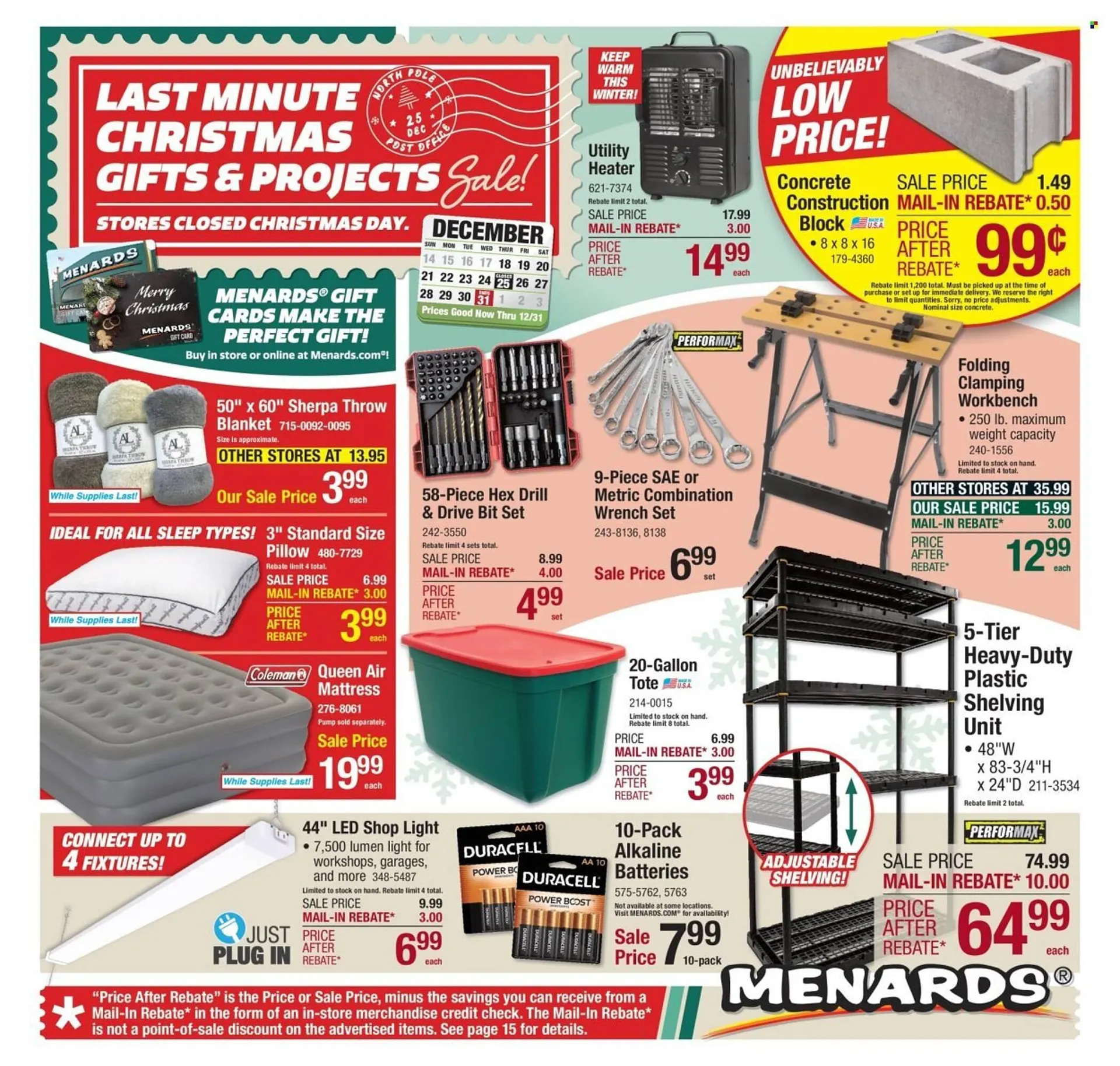 Weekly ad Menards weekly ad from December 18 to December 31 2025 - Page 1