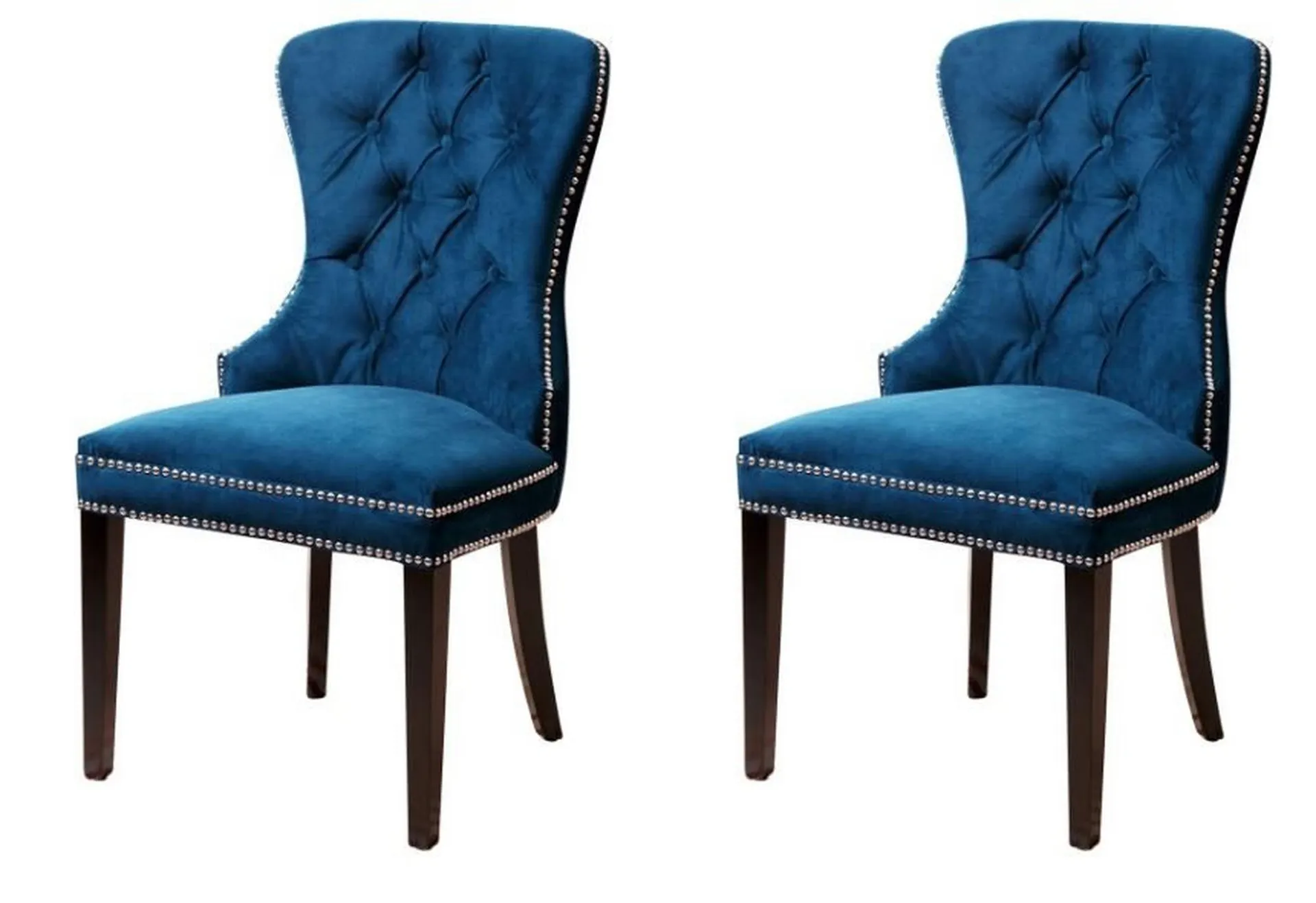 Two Versailles Tufted Dining Chairs