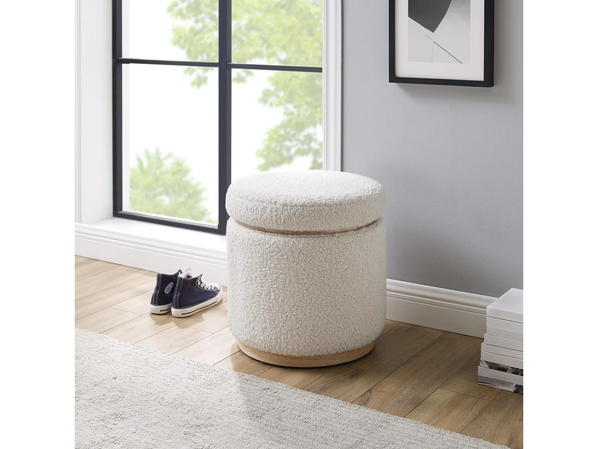 Linon Bridget Storage Ottoman