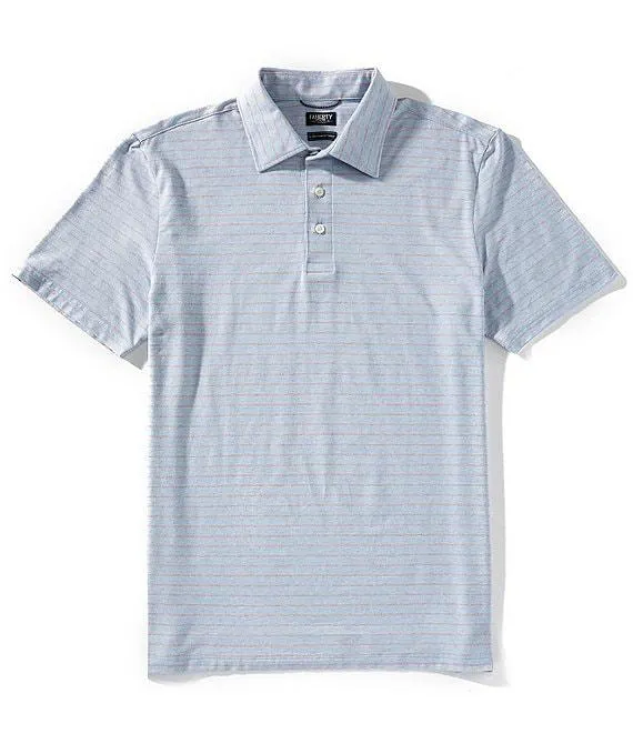 Movement Stripe Stretch Short Sleeve Polo Shirt