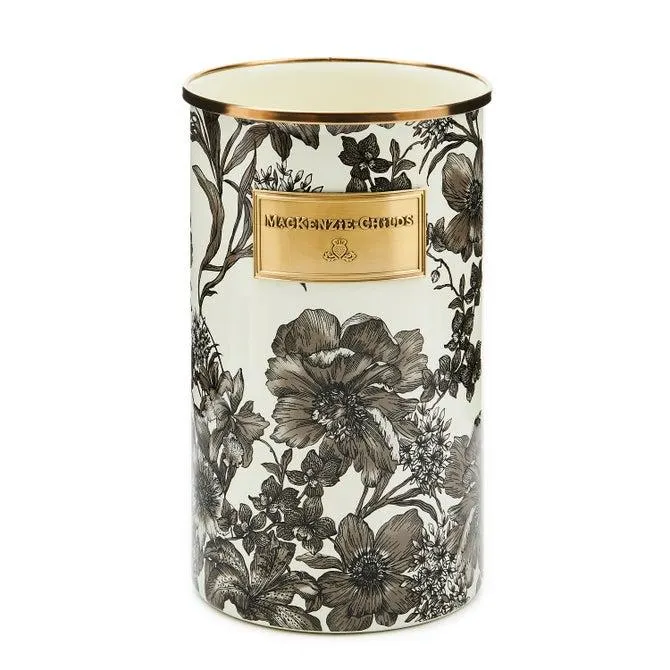 Floral Enamelware Utensil Holder
