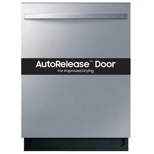Fingerprint Resistant 51 dBA Dishwasher plus Handle with 3rd Rack and AutoRelease Door in Stainless Steel