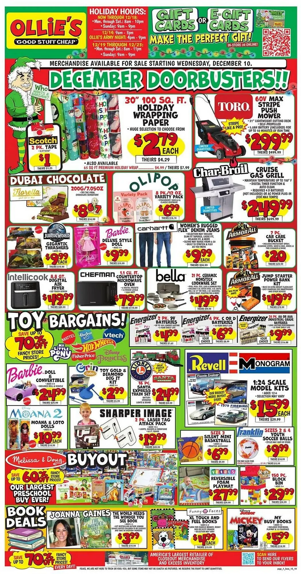 Weekly ad Ollie's weekly ad from December 10 to December 17 2025 - Page 1