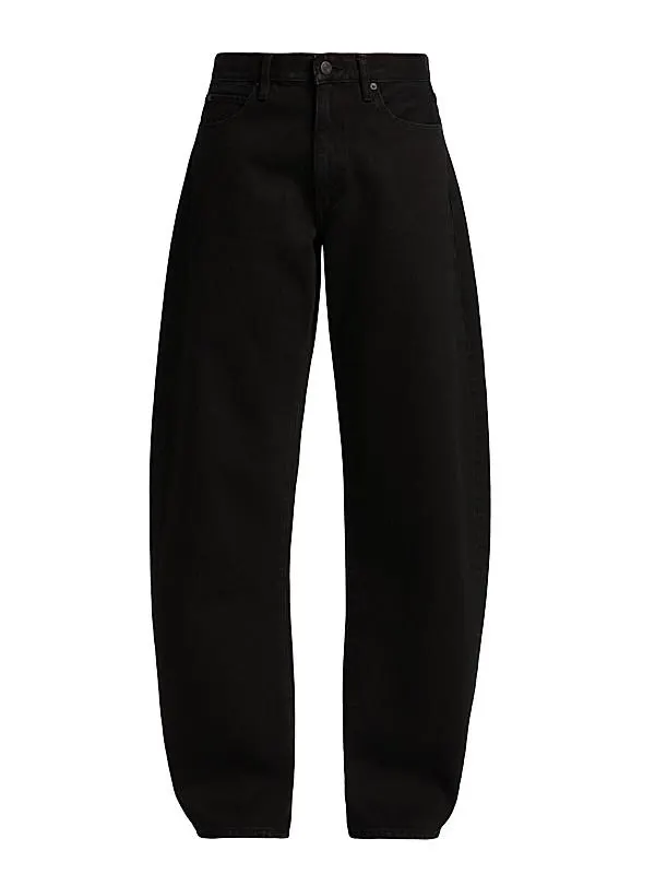 The Bubble High-Rise Barrel-Leg Jeans