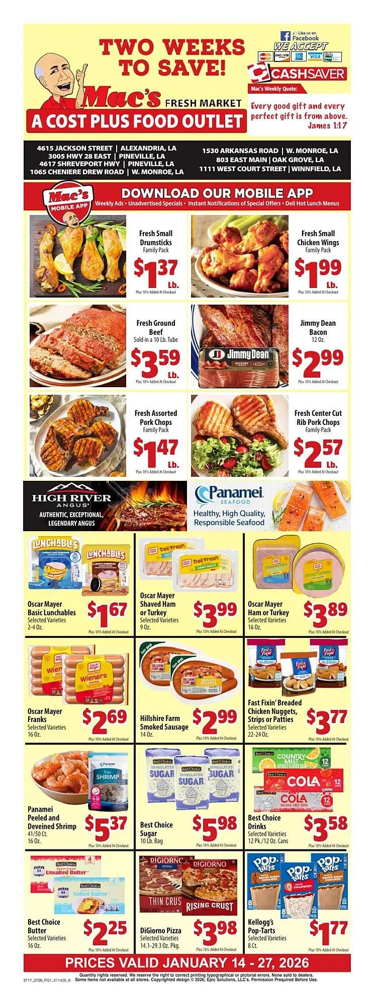 Weekly ad Mac's Market weekly ad from January 14 to January 27 2026 - Page 1