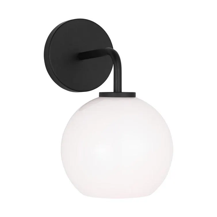 Childerley Single Light Glass Dimmable Armed Sconce