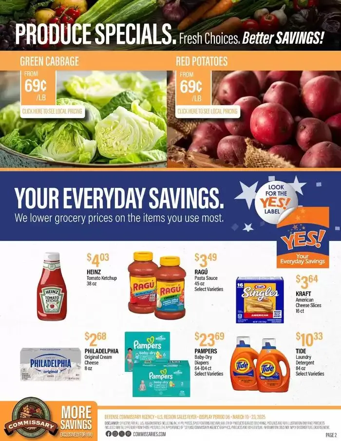 Weekly ad Flyer Commissary from March 10 to March 23 2025 - Page 2