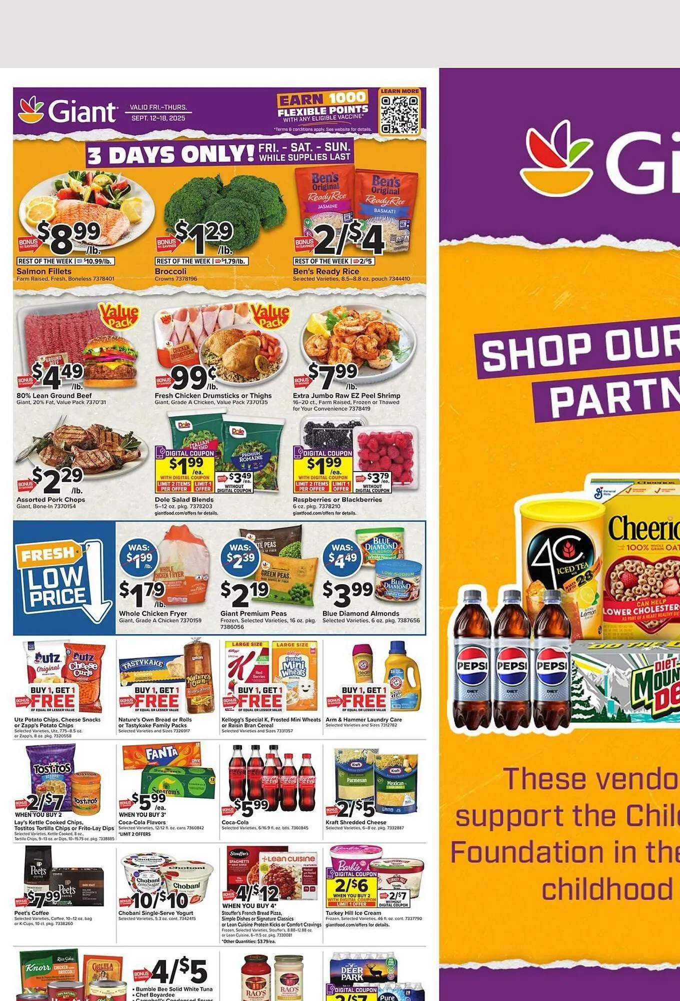 Weekly ad Giant Food weekly ad from September 12 to September 18 2025 - Page 1