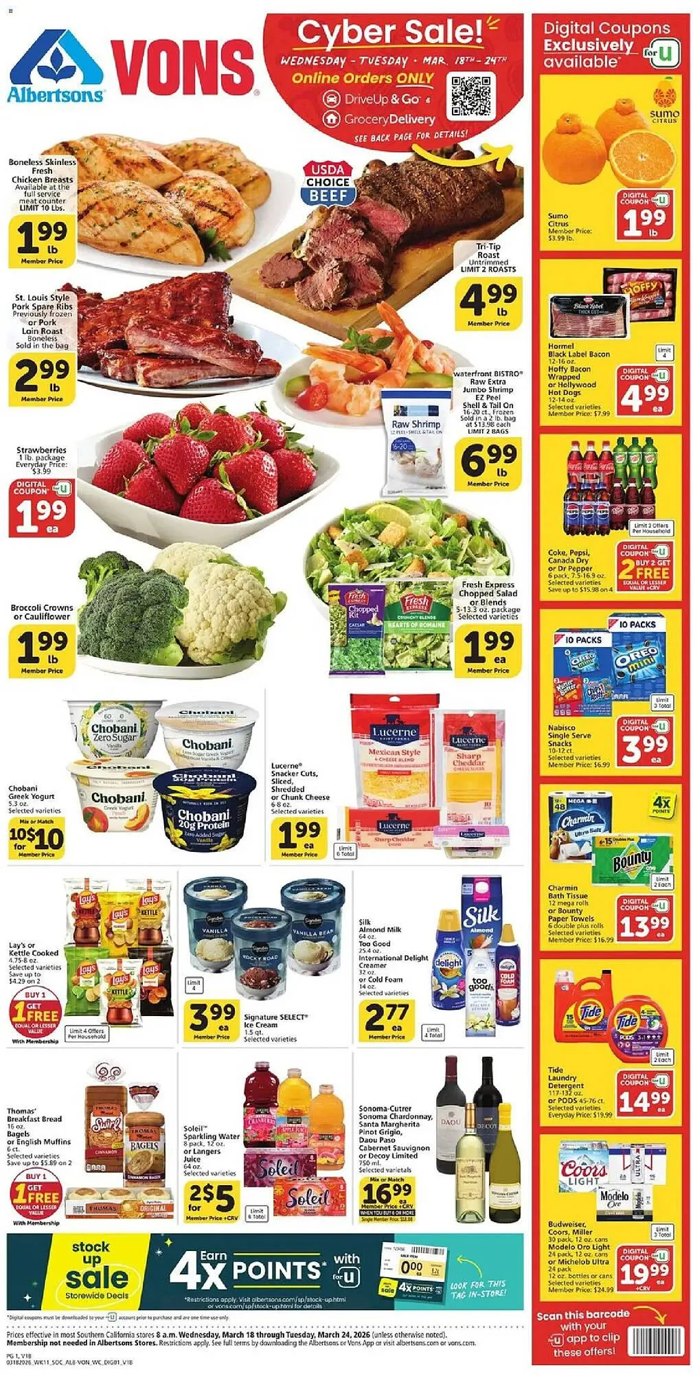 Vons weekly ad - 1