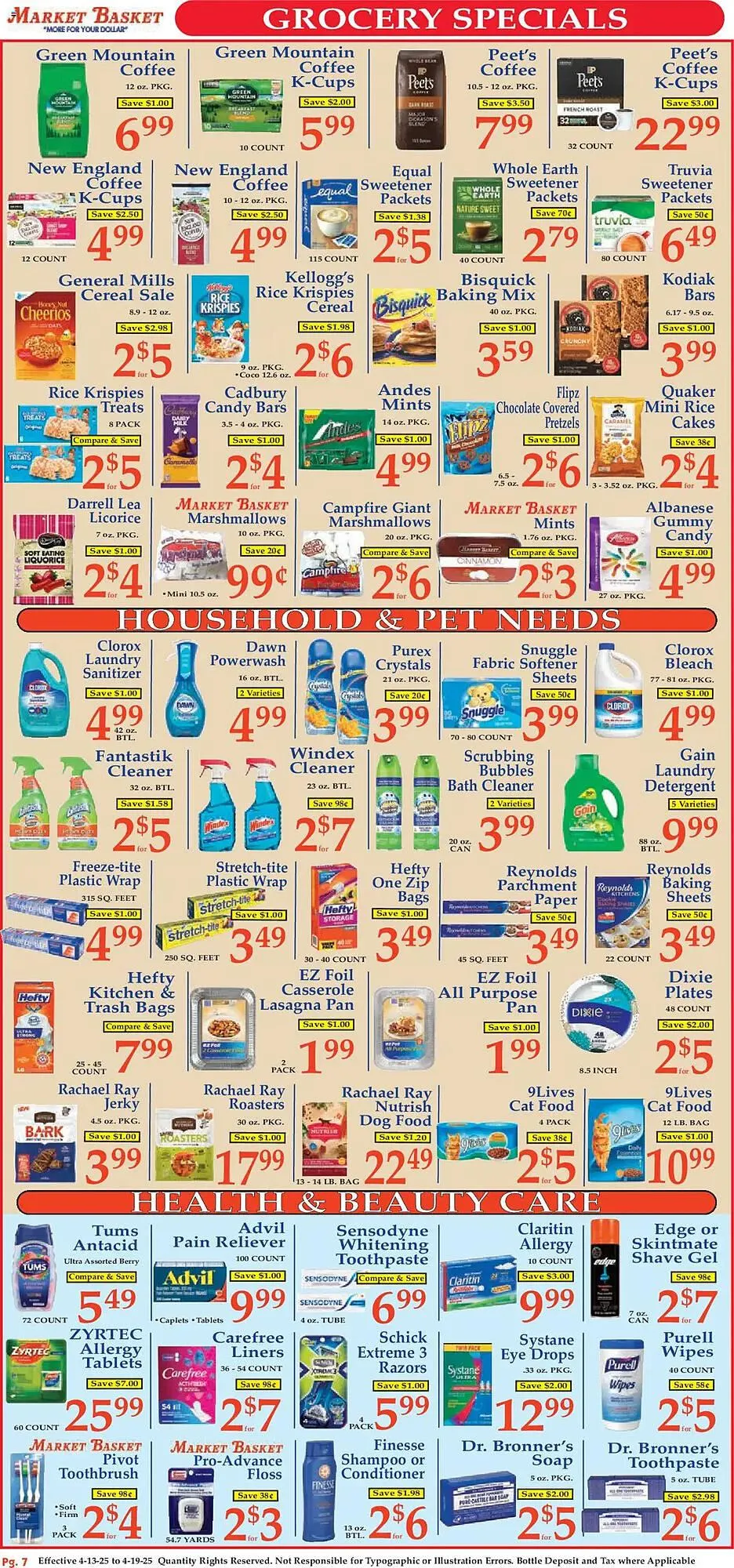 Weekly ad Market Basket Weekly Ad from April 13 to April 19 2025 - Page 7