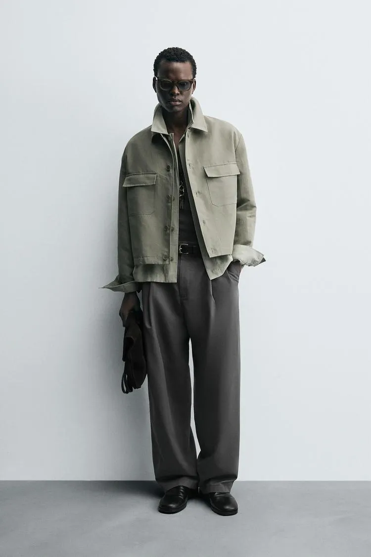 BOXY FIT POCKET OVERSHIRT