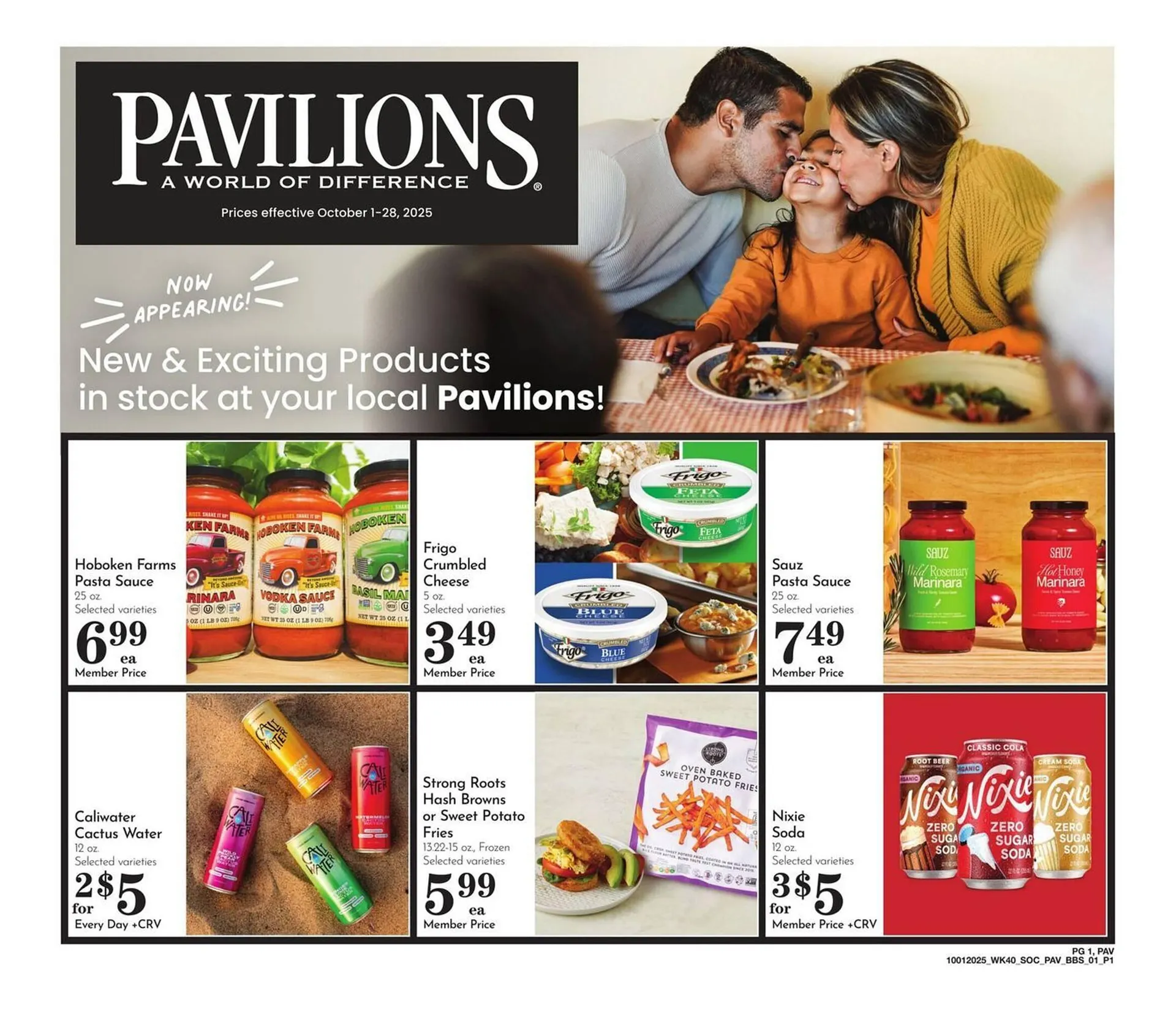 Weekly ad Pavilions weekly ad from October 1 to October 7 2025 - Page 1