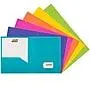 JAM Paper Heavy Duty 2-Pocket Plastic School Folders,