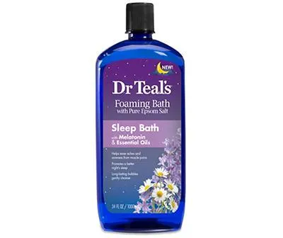 Melatonin & Essential Oil Blend Sleep Foaming Bath, 34 Oz.