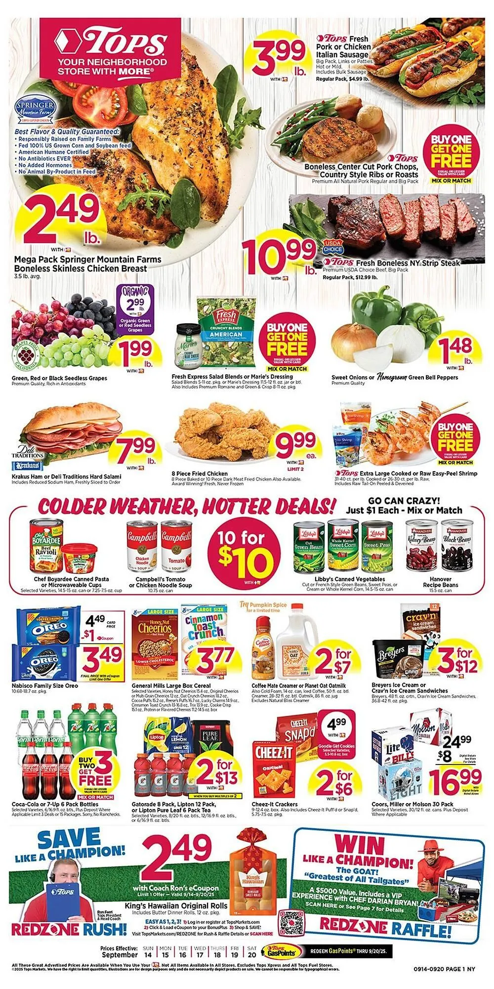 Weekly ad Tops weekly ad from September 14 to September 20 2025 - Page 1