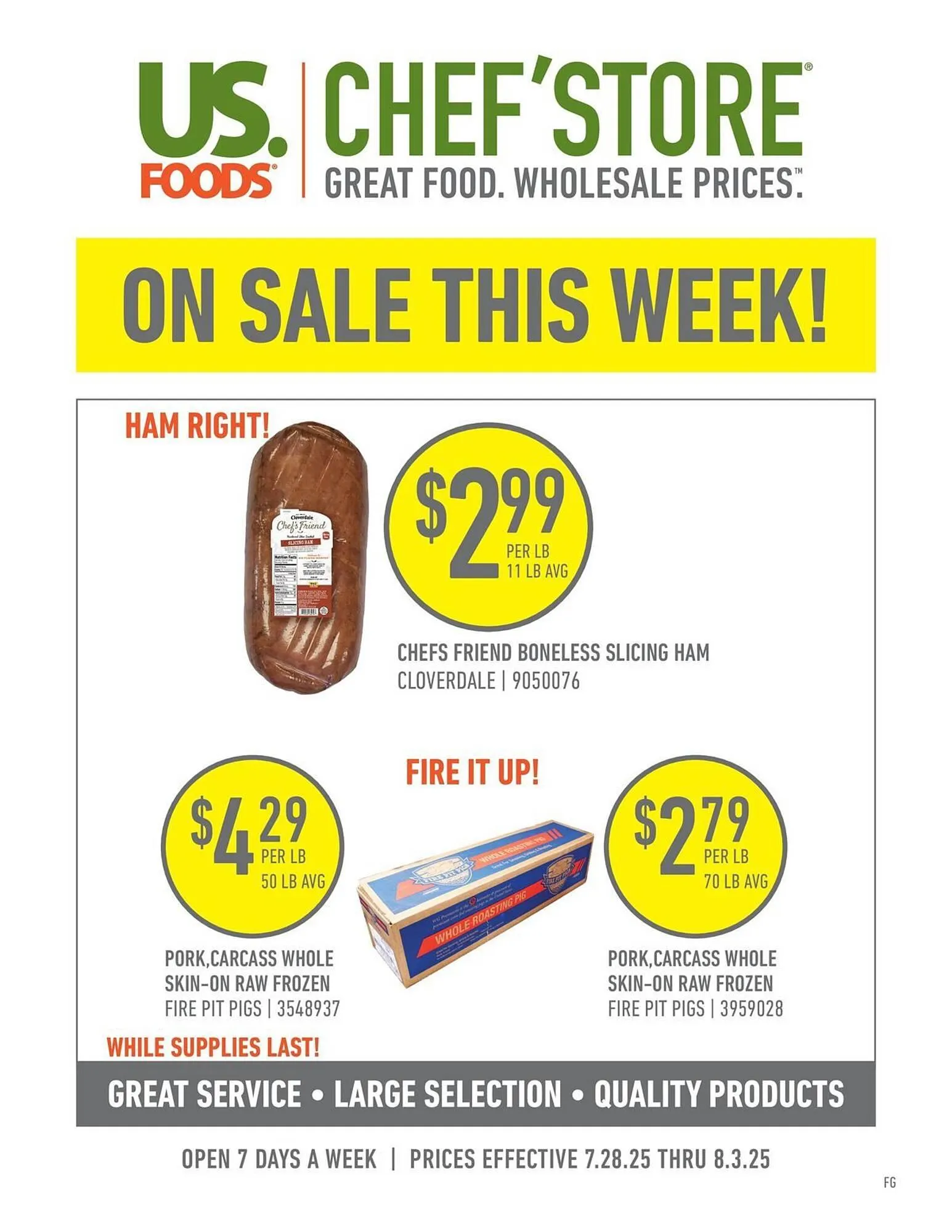 US Foods Chefs Store Weekly Ad - 1