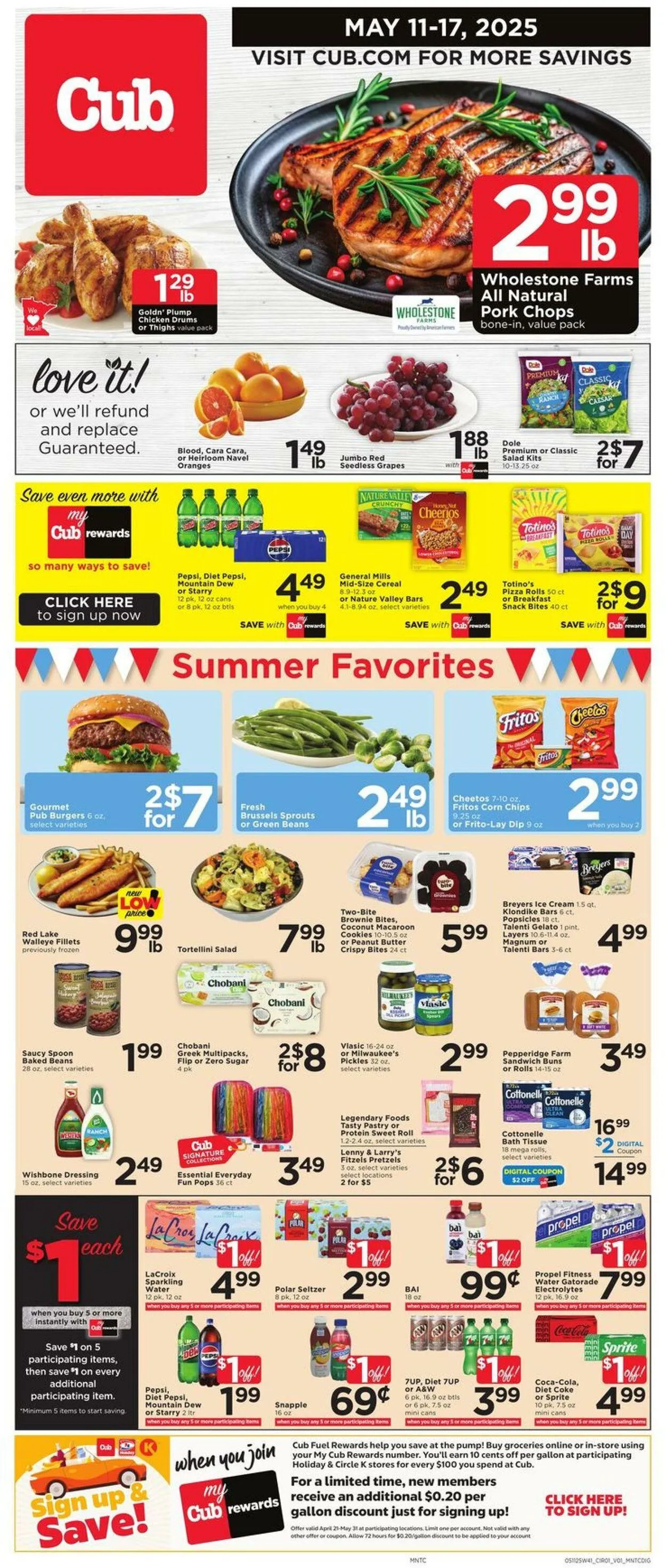 Weekly ad Cub Foods Current weekly ad from May 11 to May 17 2025 - Page 1