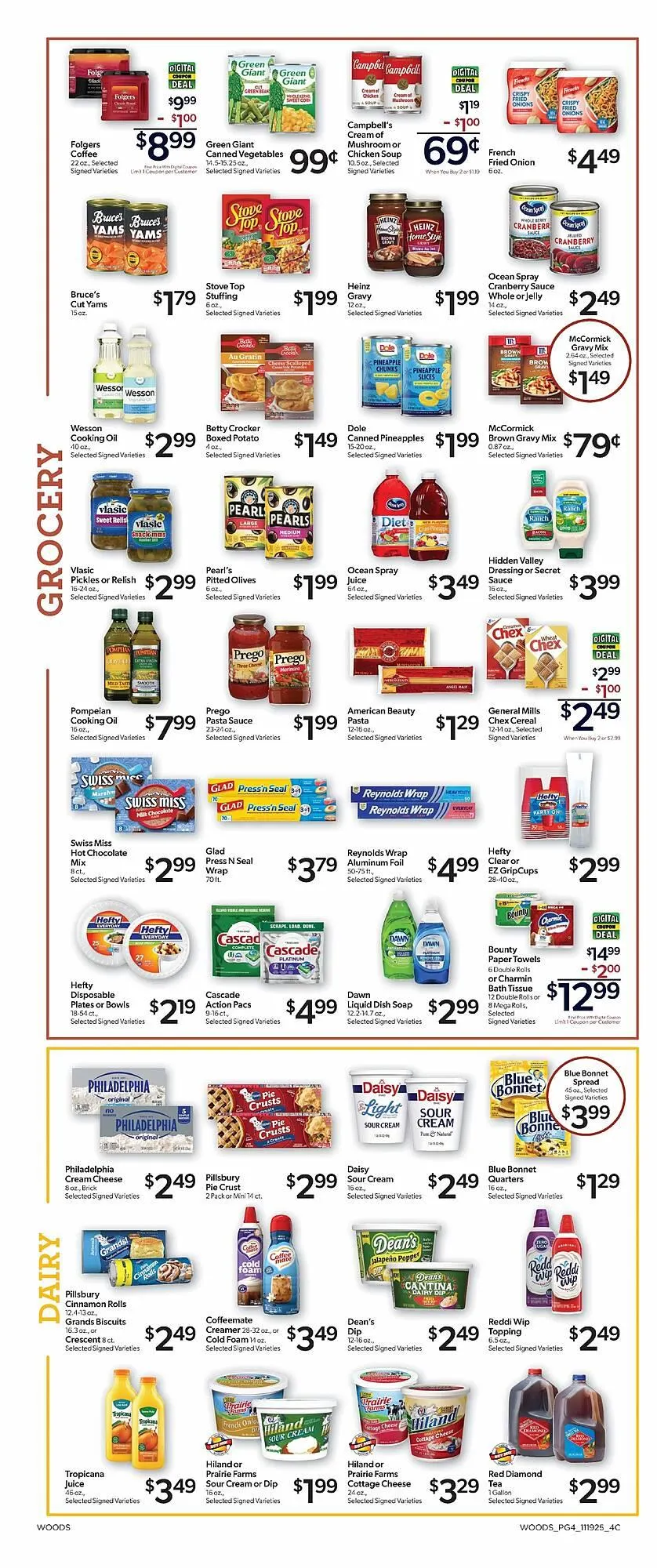 Weekly ad Woods Supermarket weekly ad from November 19 to December 2 2025 - Page 4