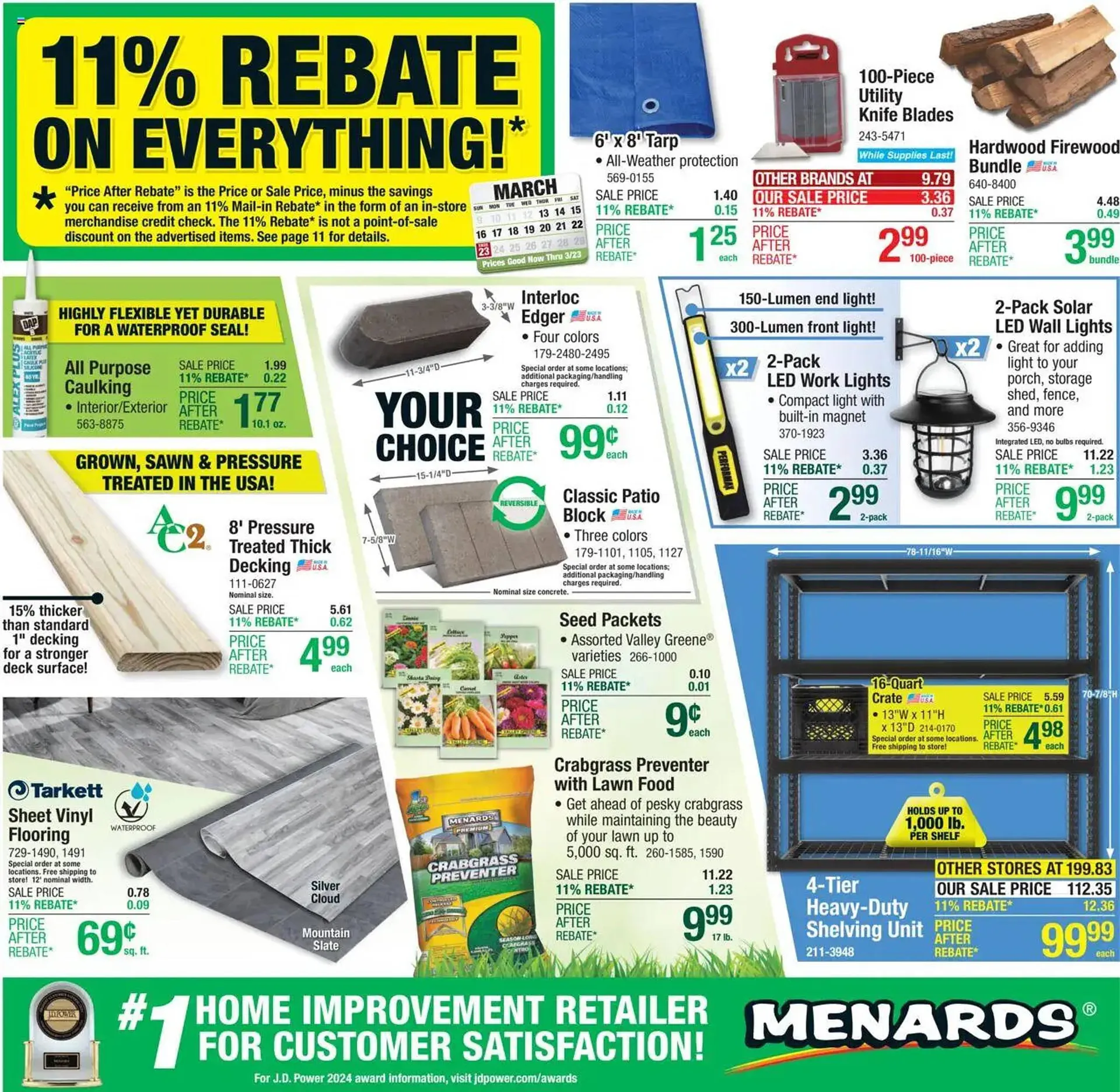 Weekly ad Menards Weekly Ad from March 12 to March 23 2025 - Page 1