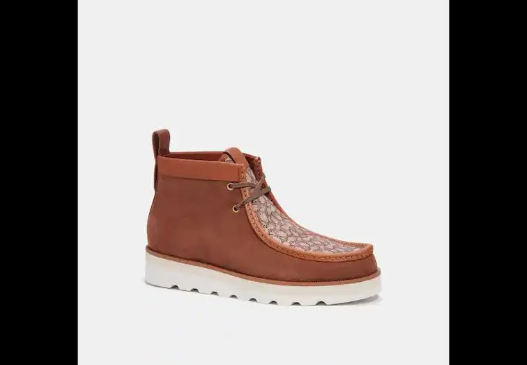 Chukka Boot In Micro Signature Jacquard