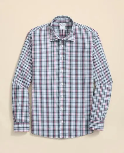 Performance Series Stretch Spread Collar, Multi-Gingham Sport Shirt