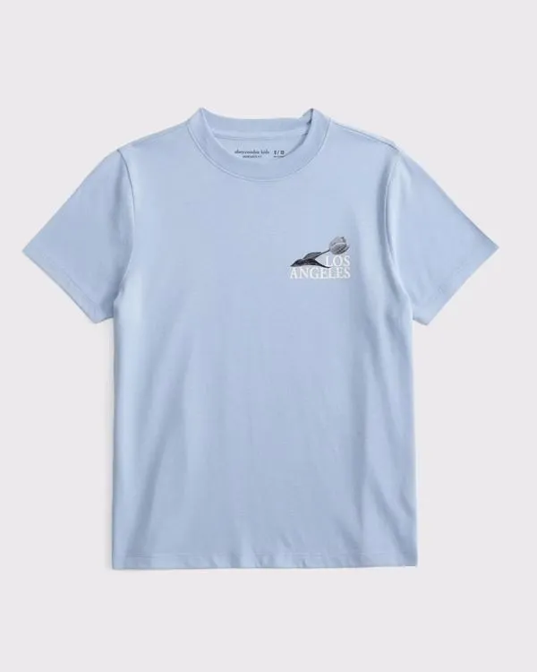 oversized imagery graphic logo tee