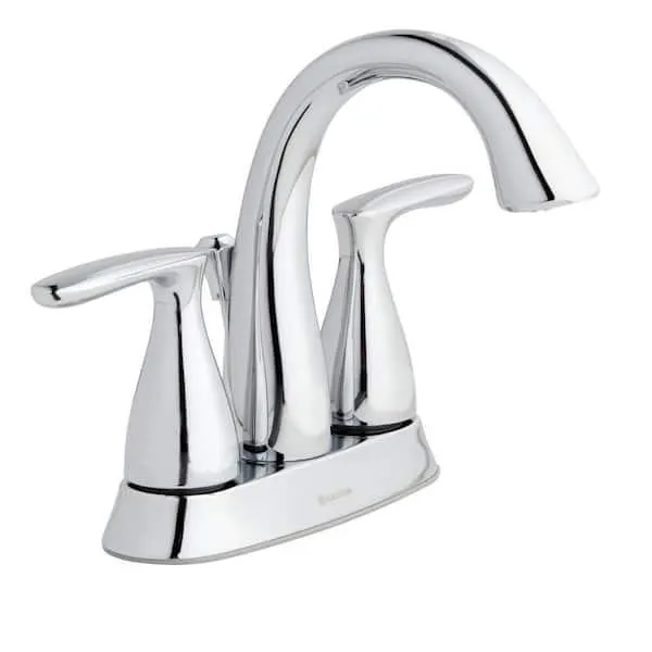 Meansville 4 in. Centerset Double-Handle Bathroom Faucet in Polished Chrome