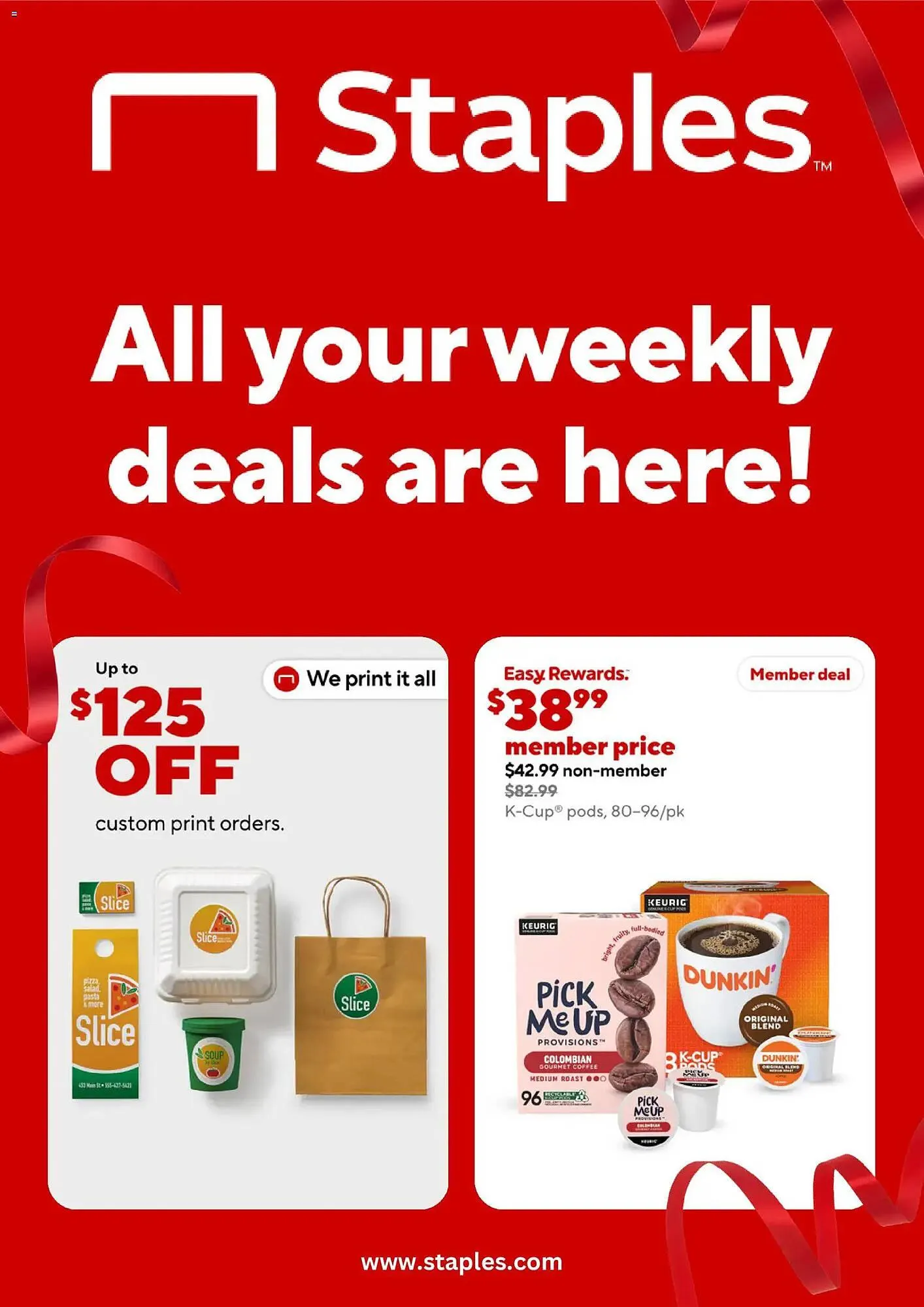 Staples weekly ad - 1