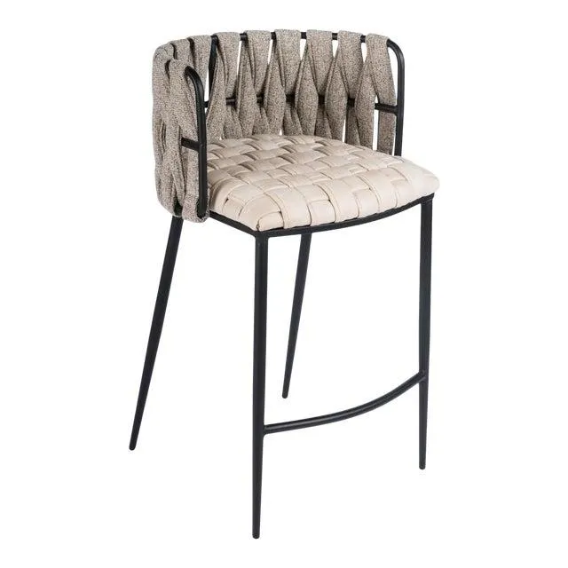 Milano Counter Chair in Off White